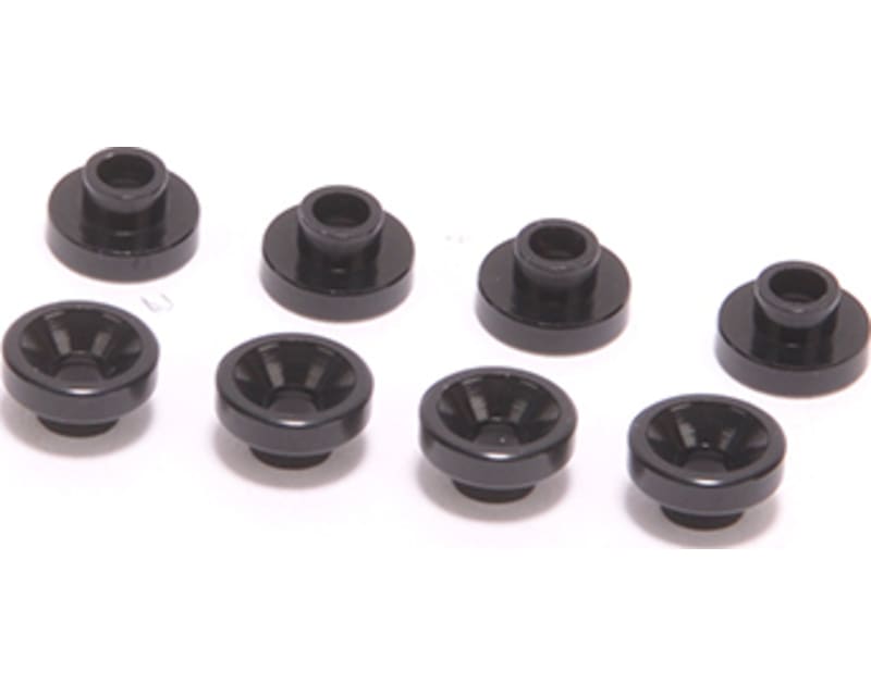 Aluminum Servo Washer Black 4.3mm package of 8