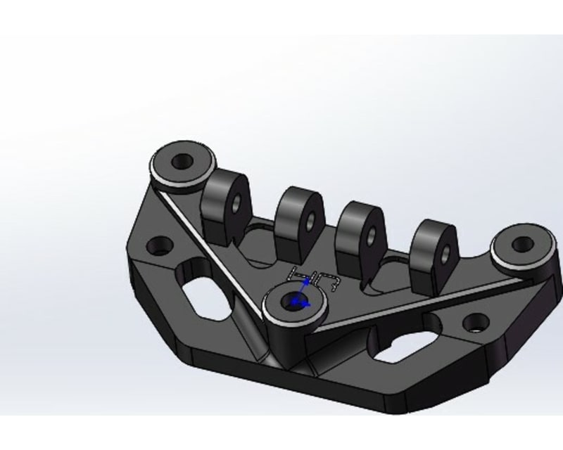 Aluminum Axle Upper Link Mount: Mini LMT