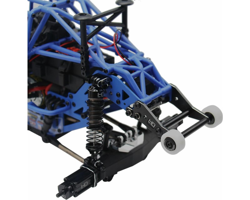 Tap to zoom Aluminum Bearing wheelie Bar Losi Mini LMT