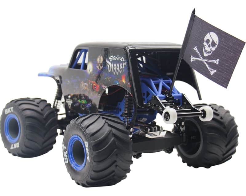 1/18 jolly roger flag W/Alum. Mount Grom