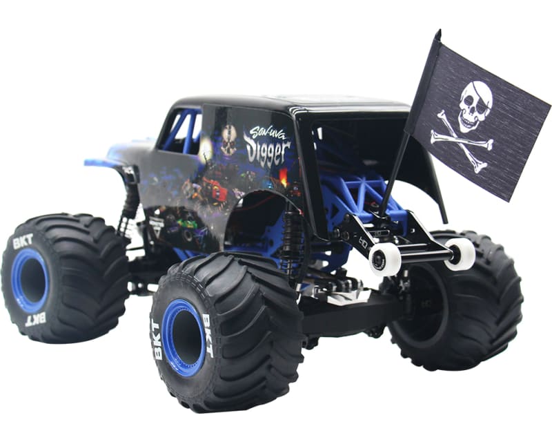 1/18 jolly roger flag W/Alum. Mount Grom