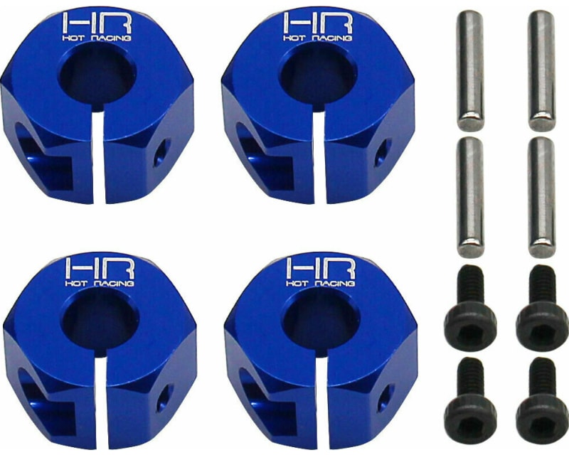 Blue Aluminum 12mm Wheel Hex TRA Mini Max photo