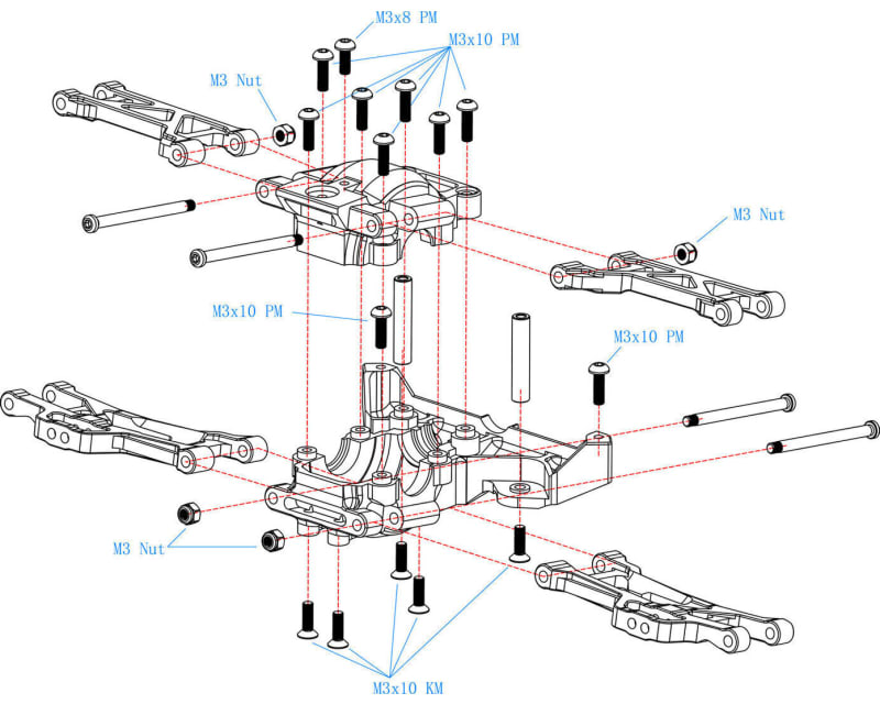 T6 Front Gearbox Case Bulkhead Tra Mini