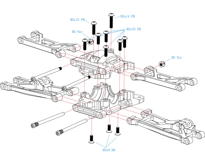T6 Rear Gearbox Case Bulkhead Tra Mini