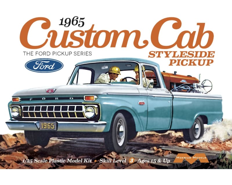 1/25 1965 F0RD Custom Cab Styleside Pickup Model Kit
