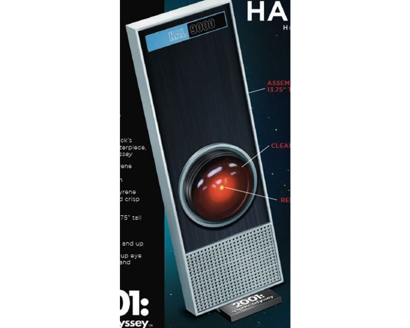 HAL9000 1/1 Scale Styrene Model 13.75 w/ LED