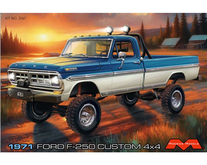1/25 1971 Ford F-250 Custom 4x4 Plastic Model Kit photo