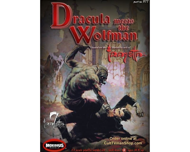 1/8th Scale Frazetta Dracula Meets the Wolfman