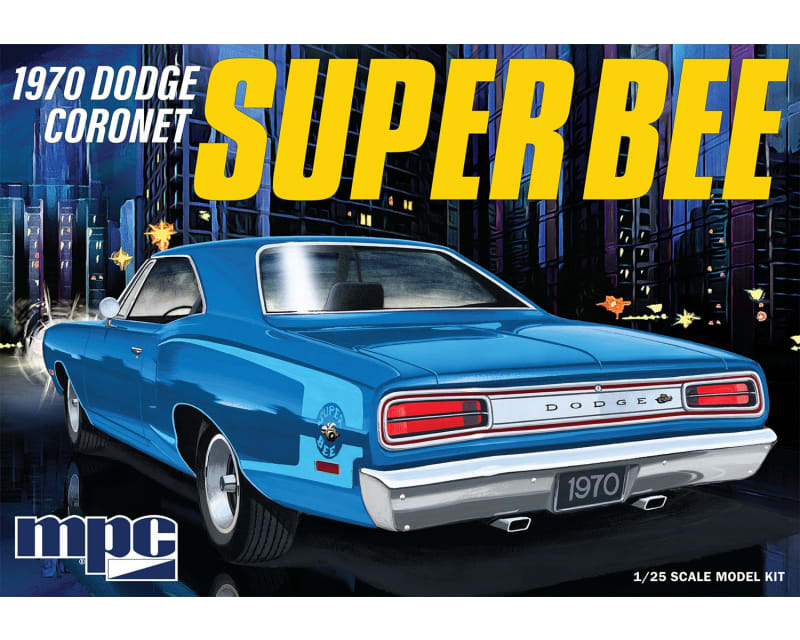 1:25 1970 D0DGE Coronet Super Bee Plastic Model Kit