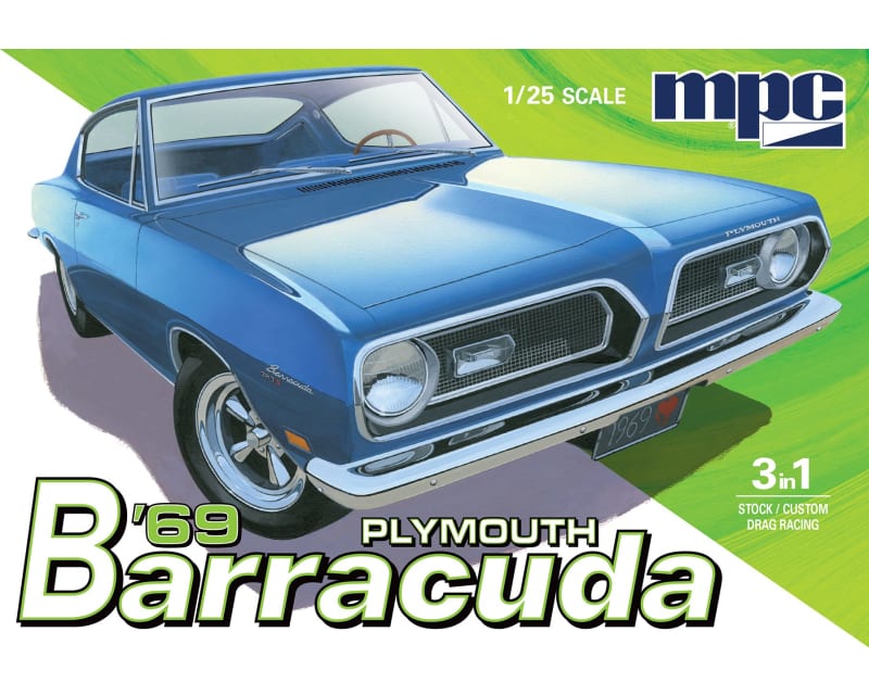 1/25 1969 Plymouth Barracuda Plastic Model Kit