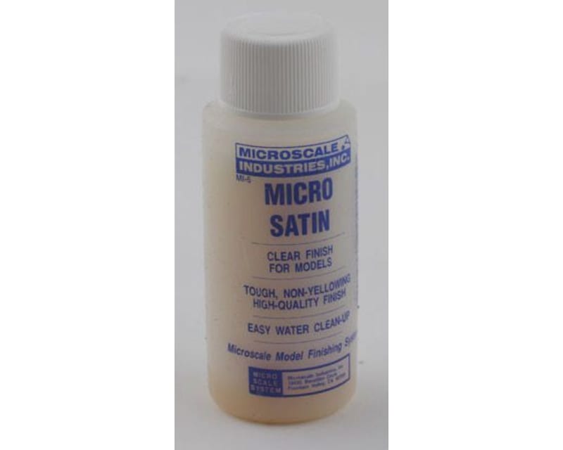 Micro Coat Satin - 1 Oz. Bottle (Clear Satin Finish)