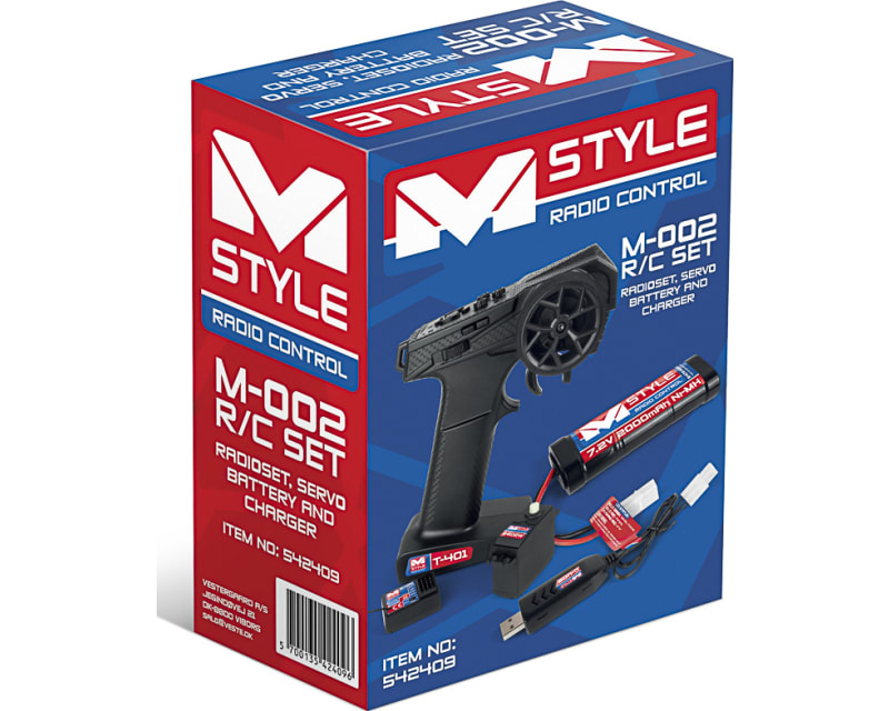 Mstyle R/C Set - Radioset Servo Battery and Charger