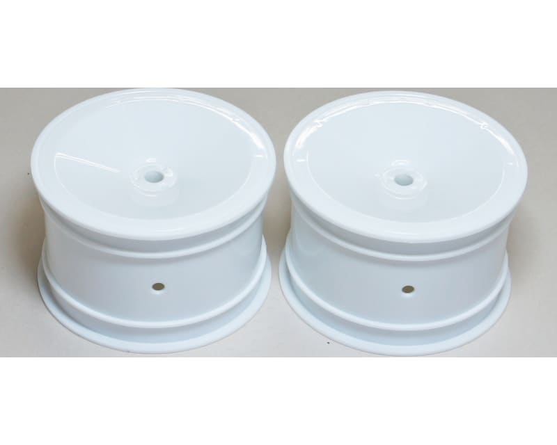 2WD Rear Wheels 2.2in 12mm Hex 2 pieces (White): Msb1