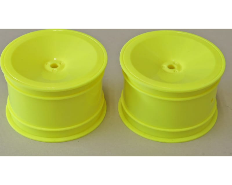 2WD Rear Wheels 2.2in 12mm Hex 2 pieces (Yellow): Msb1