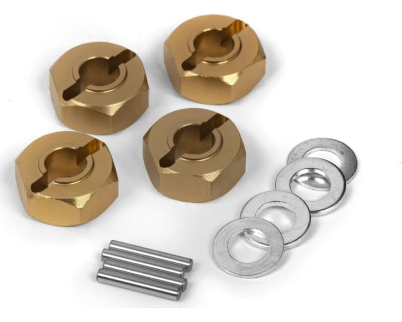 Tap to zoom Aluminum 12mm Wheel Hex Hub Set 4 pieces Fits Most Quantums