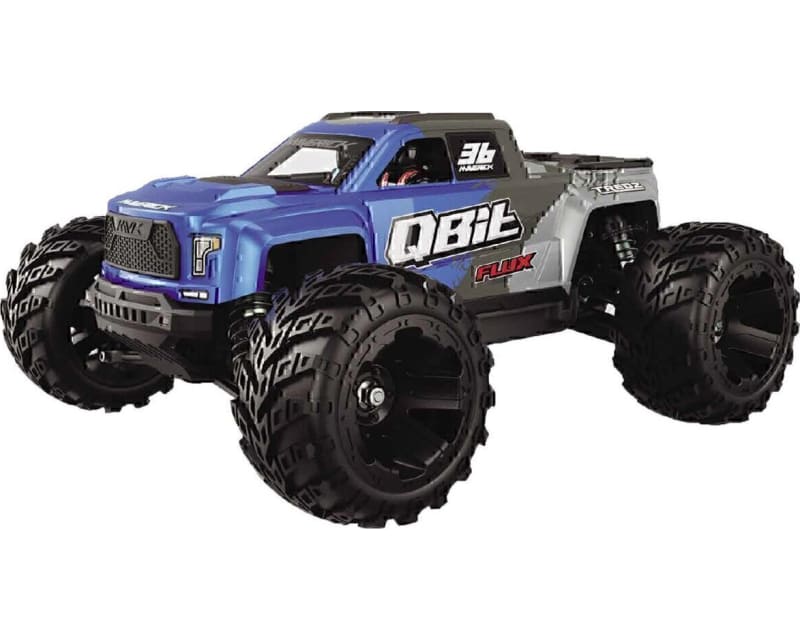 QBit MT Flux 1/16 4WD RTR brushless Monster Truck (Blue)