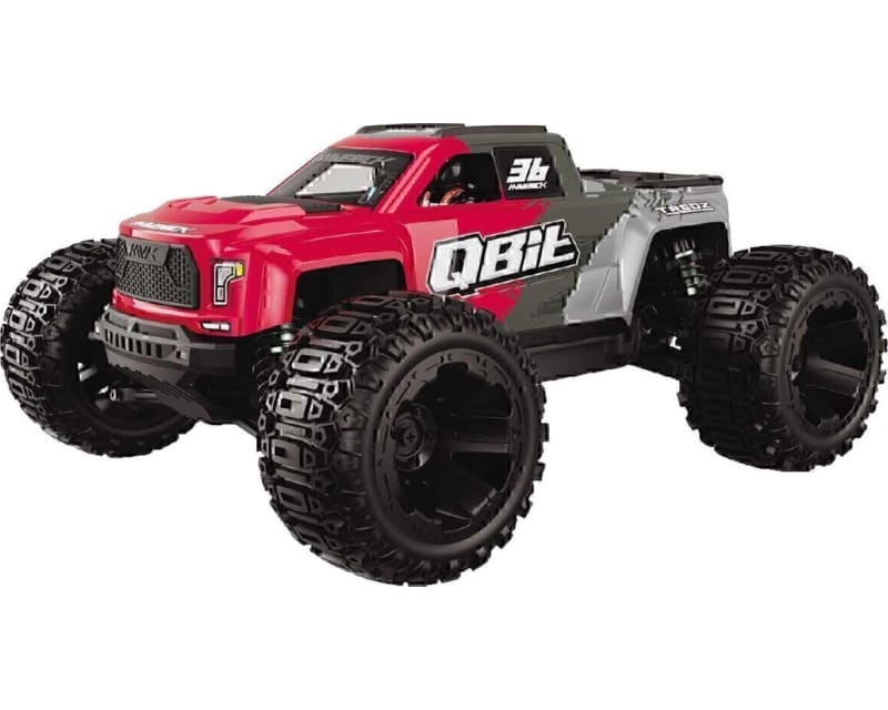 QBit MT 1/16 4WD RTR Brushed Monster Truck (Red)
