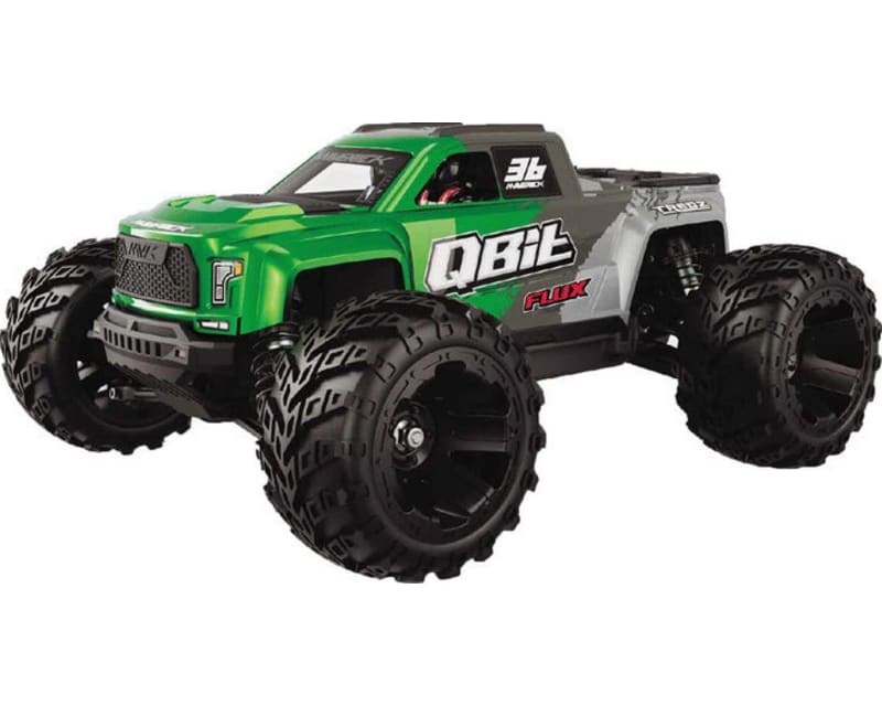QBit MT Flux 1/16 4WD RTR brushless Monster Truck (Green)