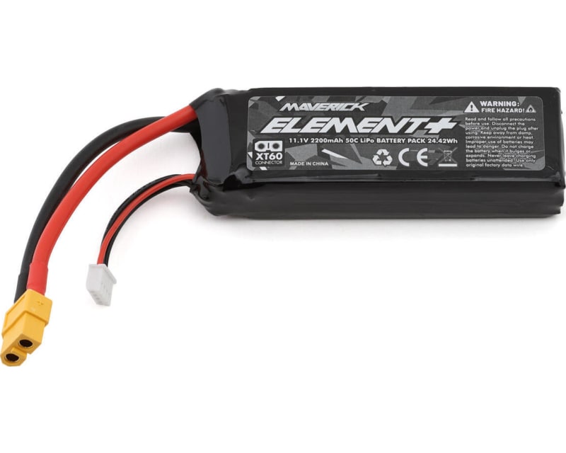 Tap to zoom Element+ 3s 50c LiPo Battery (11.1v/2200mah)