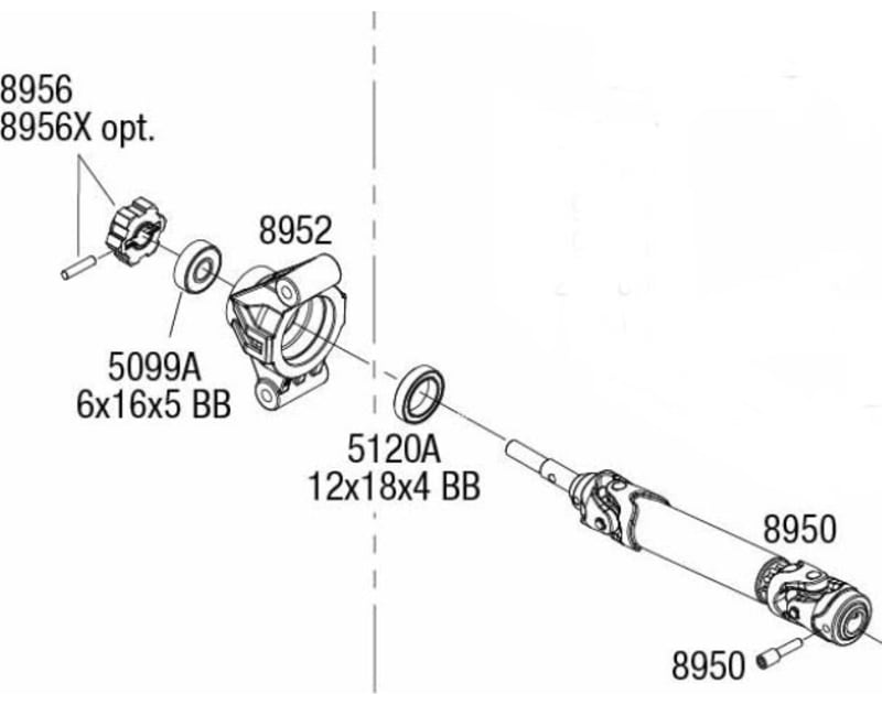 Aluminum Rear Hubs Stub Axle Carriers Maxx