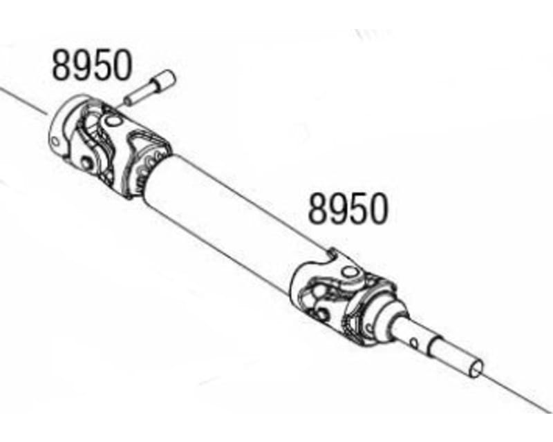Metal Cv Splined Drive ShafT 1:10 Maxx