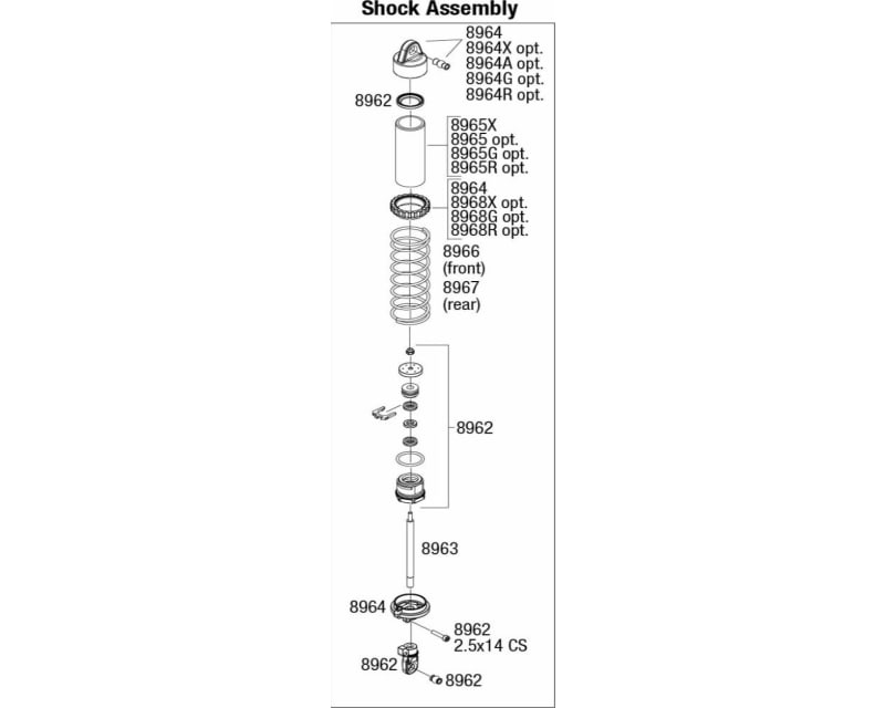 Aluminum bleeder shock caps cartridge Maxx