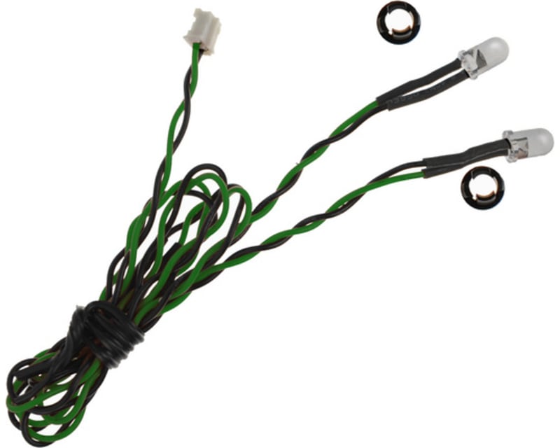 5mm Green Dual LED 15.75 inch wire length