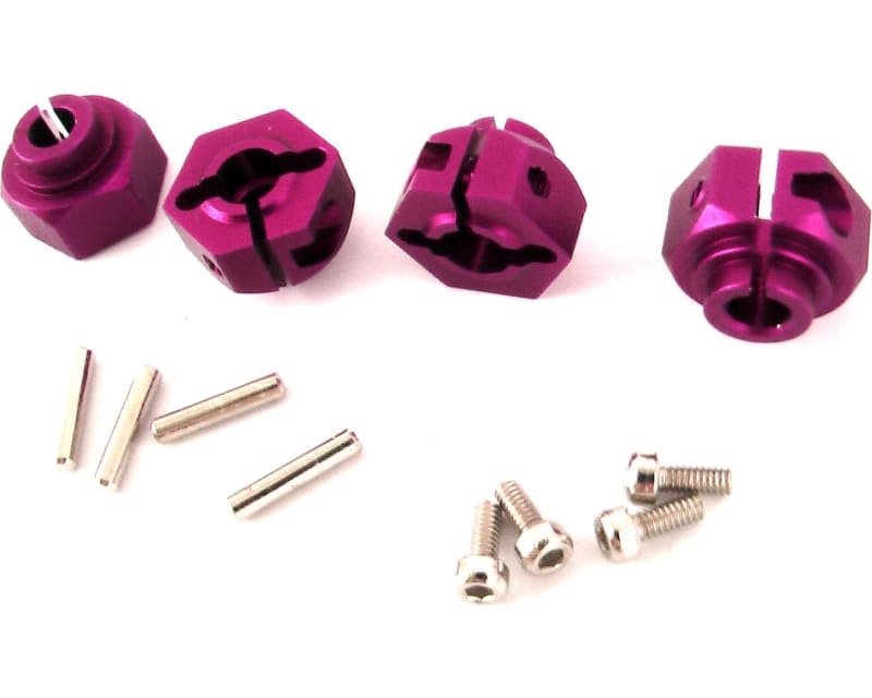 Purple alum. 12mm hex Wheels hub mt2