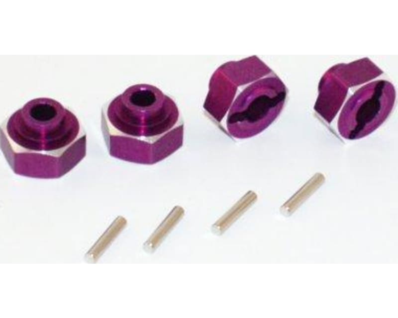 Nitro Mt 12mm Purple Aluminum Wheels Hubs
