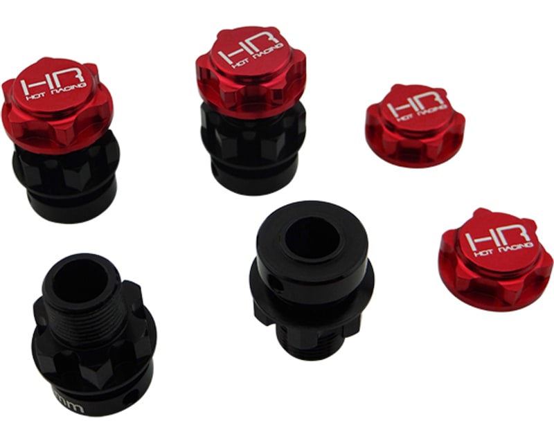 17mm Wide +5mm Hex W Serrated Nuts Arrma Nero
