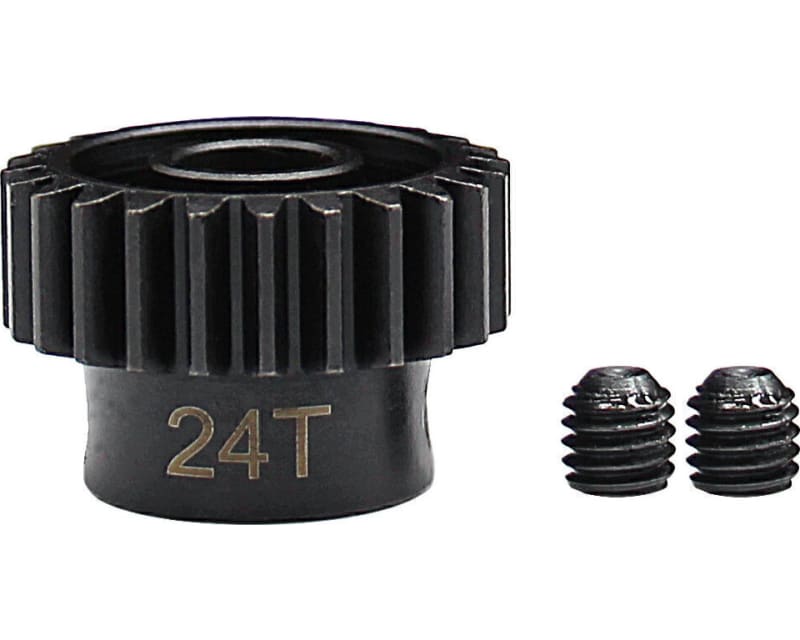 Tap to zoom 24t Steel Mod 1 Pinion Gear 8mm Bore