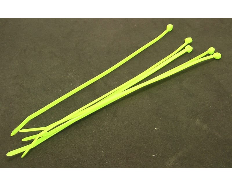 Fluorescent Green nylon tie wraps 8 inch 5 count
