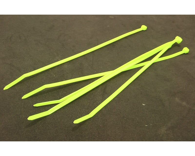 Fluorescent Green nylon tie wraps 8 inch 5 count