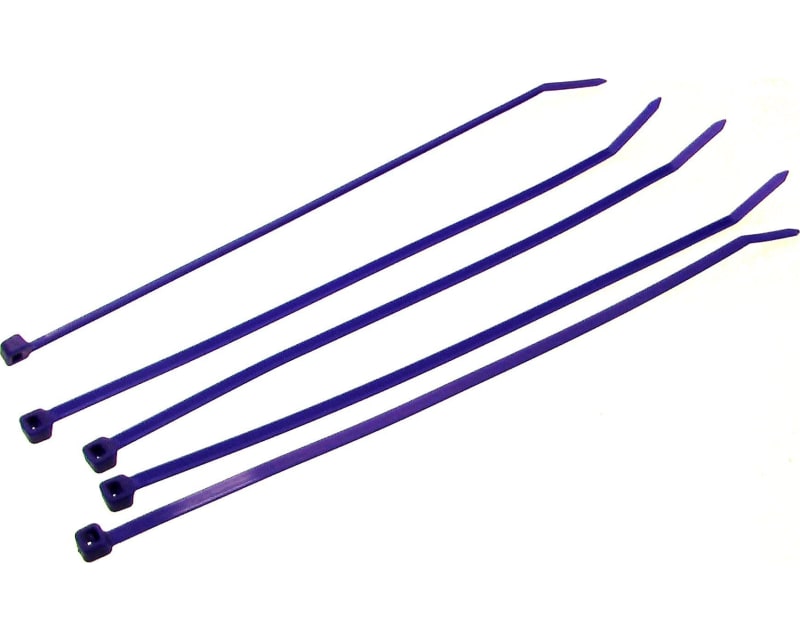 8 Inch Blue Nylon Tie Wraps 5 Count