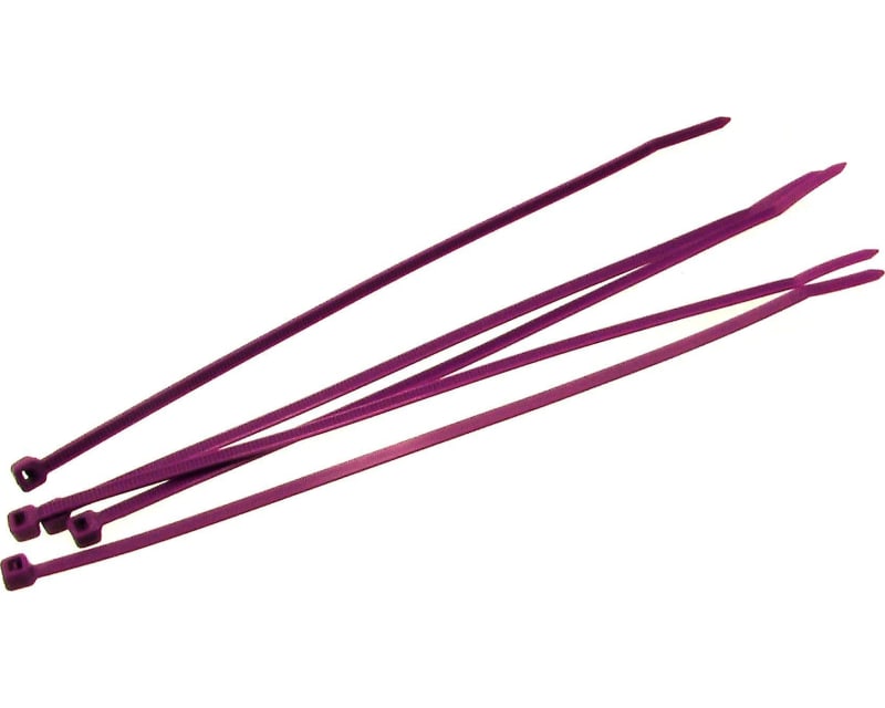 8 Inch Purple Nylon Tie Wraps 5 Count