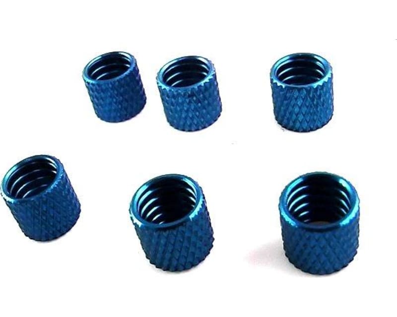 Blue Alum. Fuel Line Retainers (6)