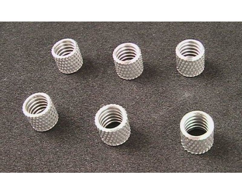 Silver Alum. Fuel Line Retainers (6)