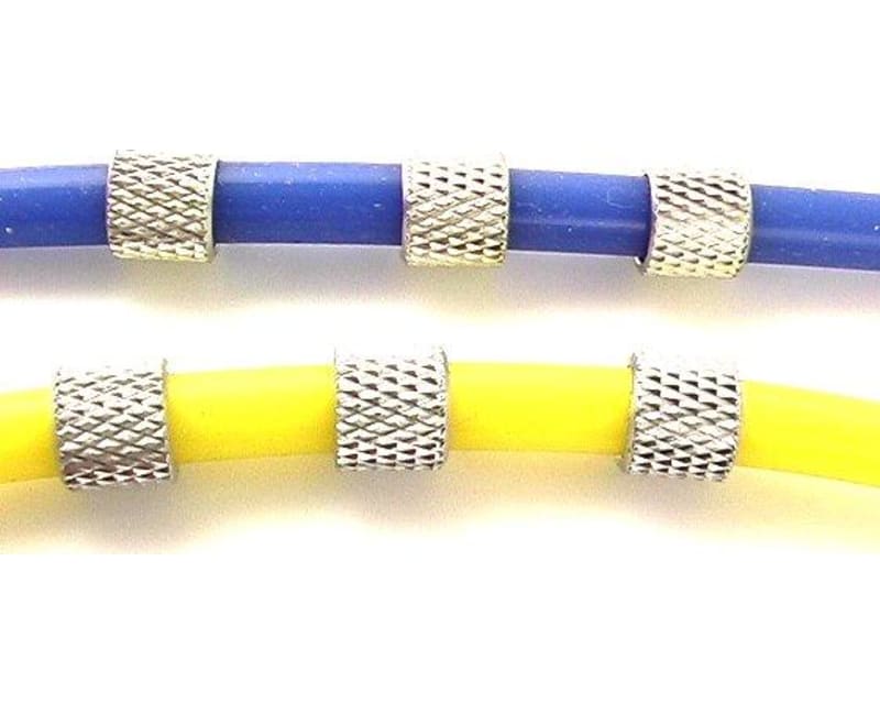 Silver Alum. Fuel Line Retainers (6)