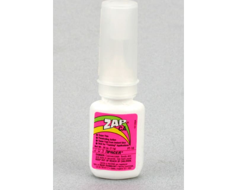 Tap to zoom 1/4oz Bottle of Zap Ca Glue.