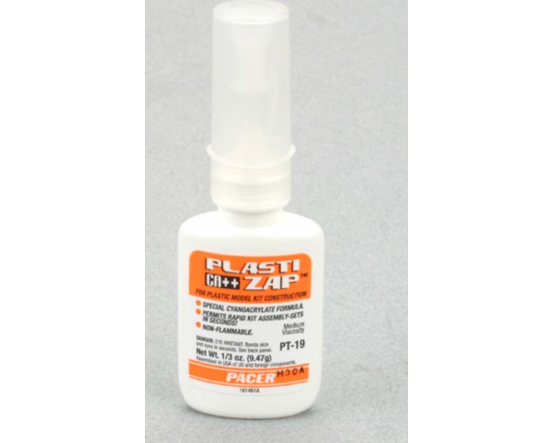 Tap to zoom ZAP Plasti Zap CA++ Glue 1/3 oz