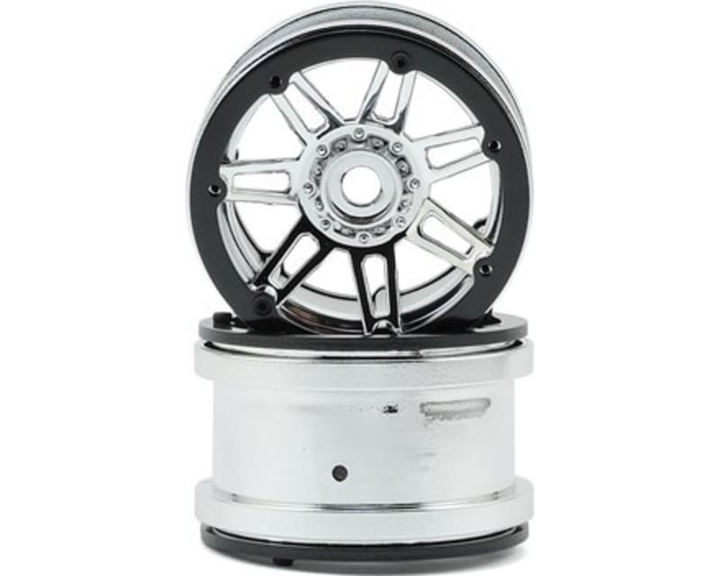 Tap to zoom 2.2 Beadlock Raceline #931 Injector Chrome/Black (2)