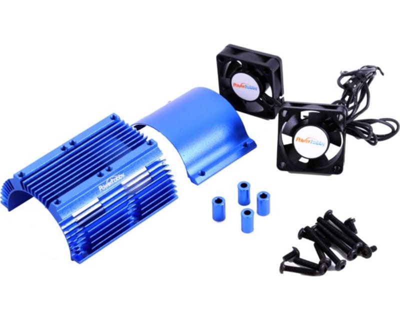 Power Hobby Heat Sink W/ Twin Blue