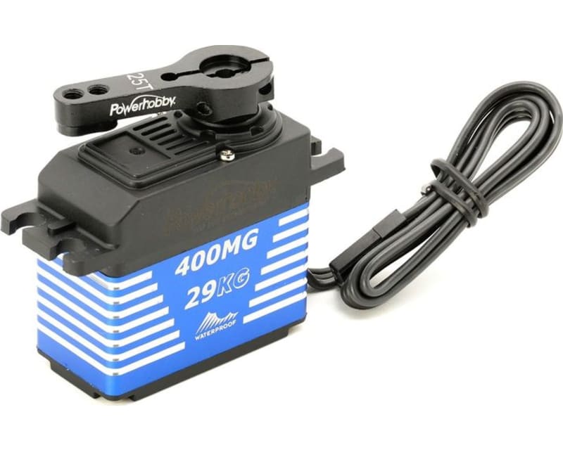 Tap to zoom Powerhobby 400mg Waterproof High Torque Steel Gear 29kg Servo Al