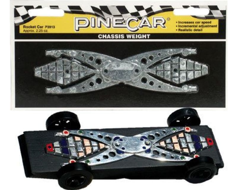 Tap to zoom Chassis Weight Rocket Car 2.25 Oz