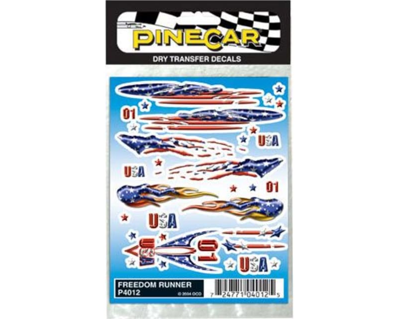 Dry Transfer Decals Freedom Runner
