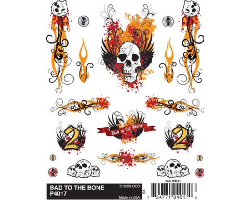 Tap to zoom Dry Transfer Decals Bad To The Bone