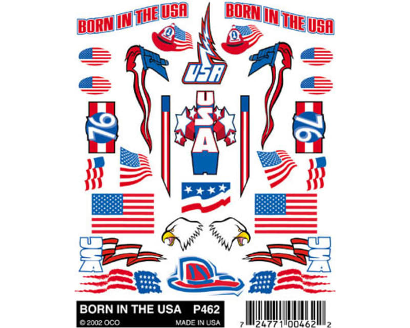 Stick-On Decals Born in the USA photo