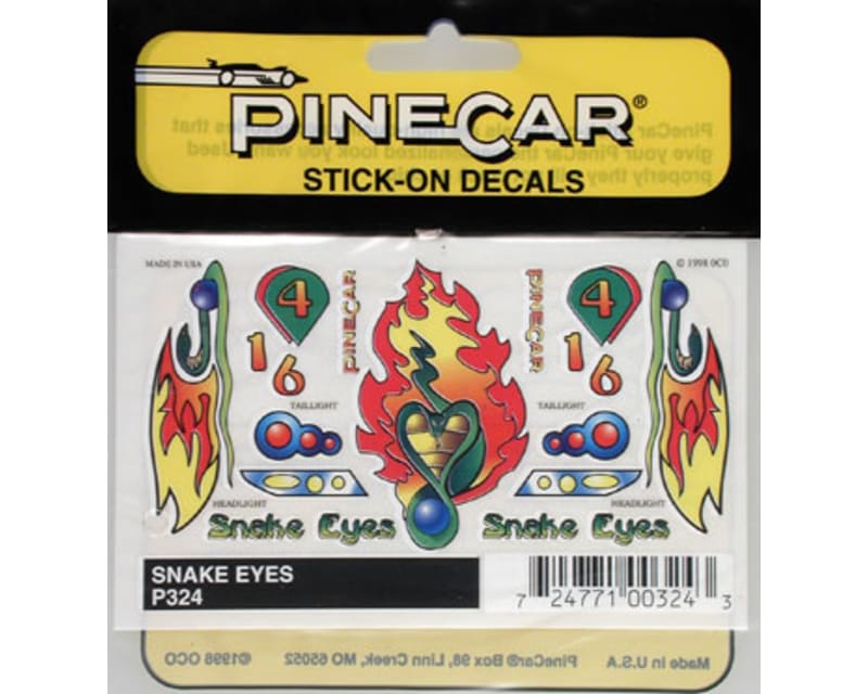 Stick-On Decals Snake Eyes