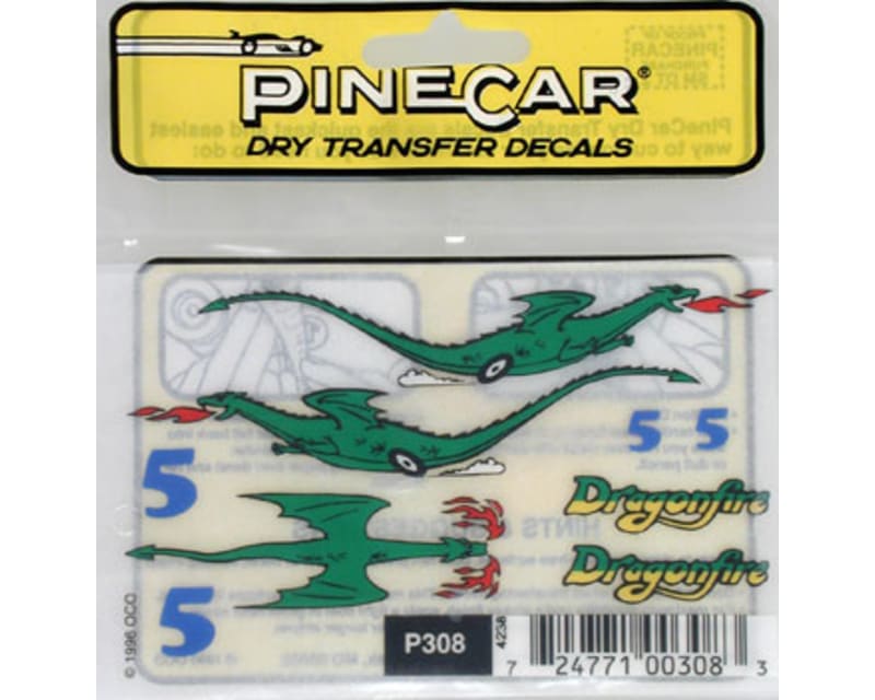 Dry Transfer Decals Dragonfire
