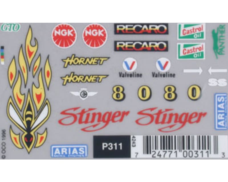 Dry Transfer Decals Stinger